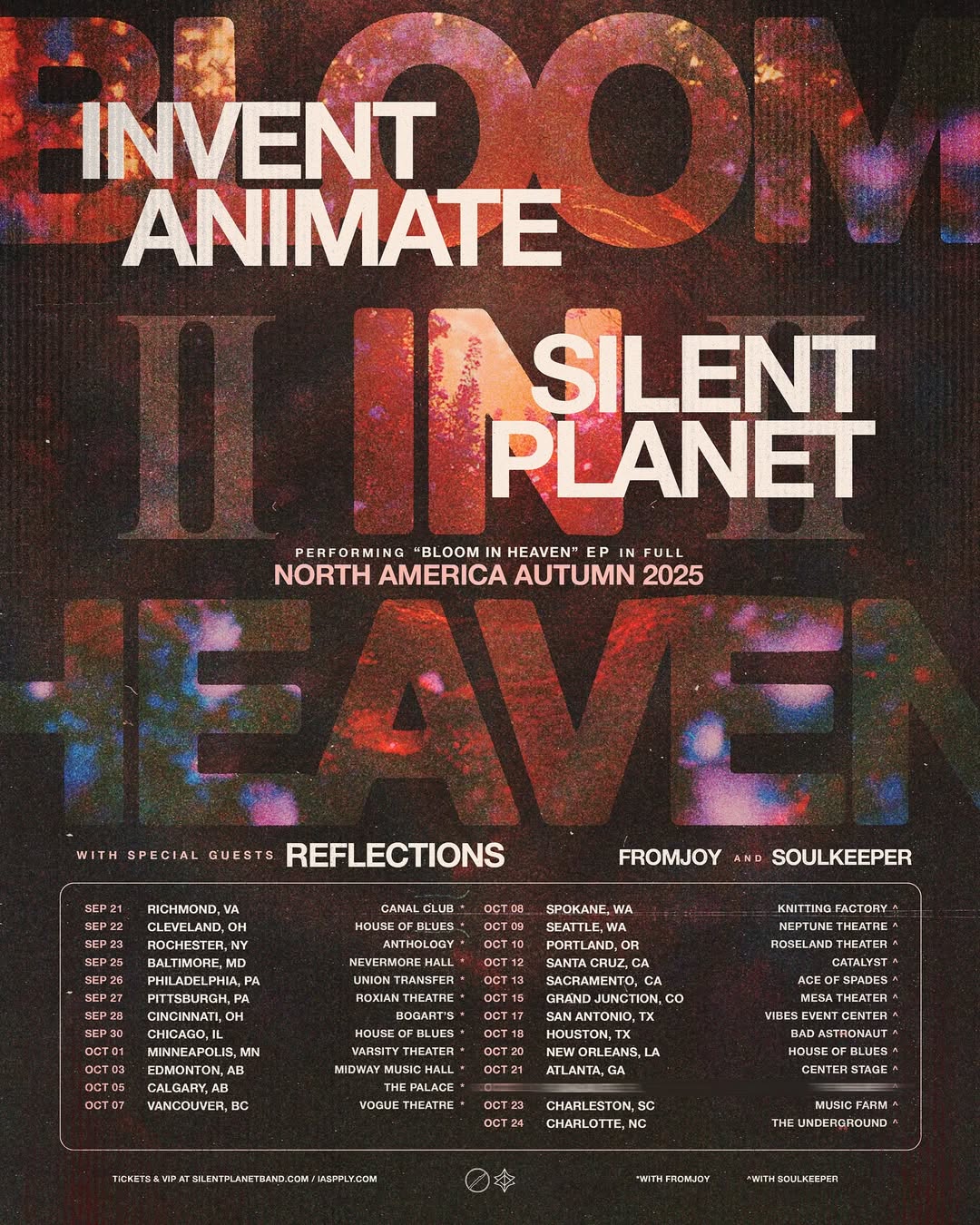 Reflections Bloom In Heaven Part II Tour Poster 2025